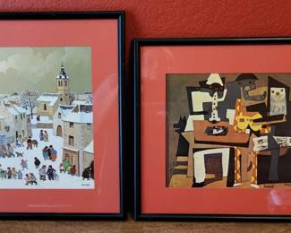 Axatar Folk Art Print Picasso Three Musicians Print  