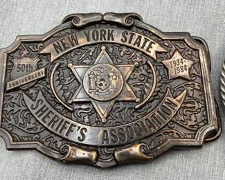NY State Sheriff's Association buckle
