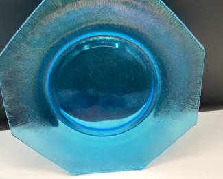 Iridescent Blue Octagon 