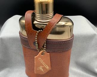 Leather flask