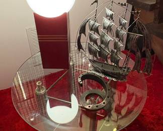VINTAGE DANSK DECOR & METAL SHIP