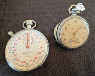 VINTAGE POCKET WATCHES & STOP WATCHES