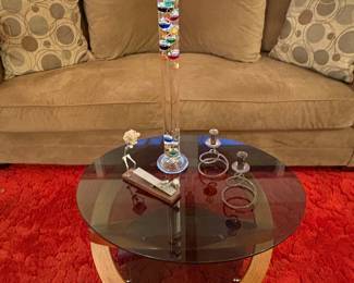 VINTAGE MCM CANDLESTICKS & GALILEO THERMOMETER