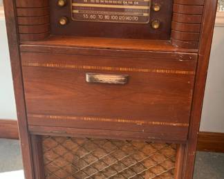 Philco radio and record player.