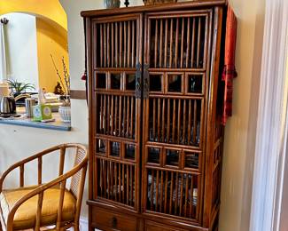 Chinese Lattice Cupboard