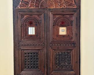 Carved and Mirrored Door