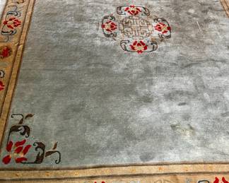 Tibetan hand woven wool rug