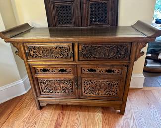 Asian Tansu Butterfly Chest