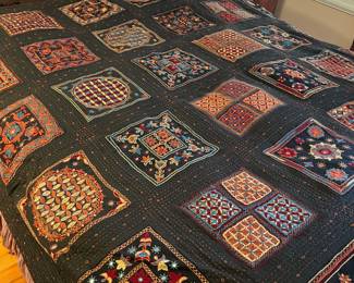 Indian Kutch embroidery hanging or bedcover