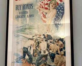 "Clear The Way" Poster.  Howard Chandler Christy lithograph