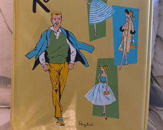 Vintage Ken doll with case and clothing