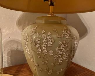 MCM Cream Ivory Art Lamps
