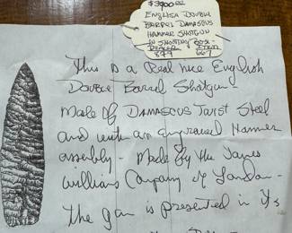 Antique J Williams London percussion shotgun