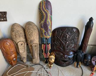 collection of African art, Tribal Masks and carvings