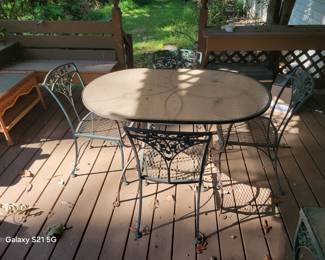 IRON PATIO SET