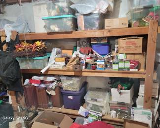 MISCELLANEOUS GARAGE ITEMS, FISHING LURE, ETC