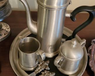 PEWTER COFFEE SET