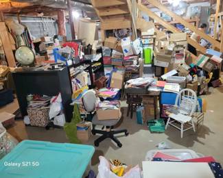FULL BASEMENT, VARIETY OF HOUSEHOLD, COLLECTIBLES, ETC.