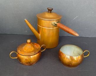 Vintage Copper Portugal Set 