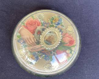 Antique glass dome paperweight 