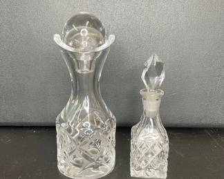 Crystal decanter perfume bottle