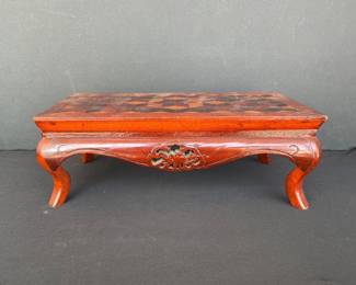 Inlaid wood display stand 