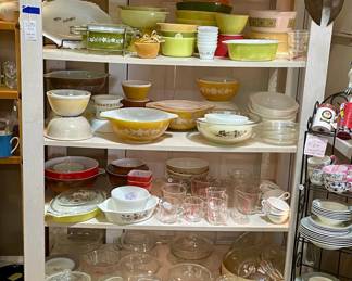 Cottage wood display shelving 