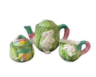 Bunny Lane Strada Group  Tea Pot, Sugar, Creamer