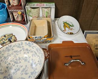 New old stock Temptations, also new copper cookware