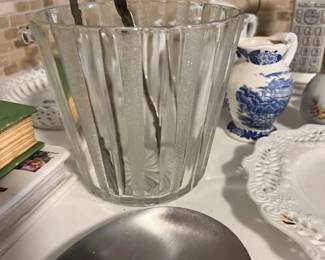 Ice Bucket w/ Tongs - $30