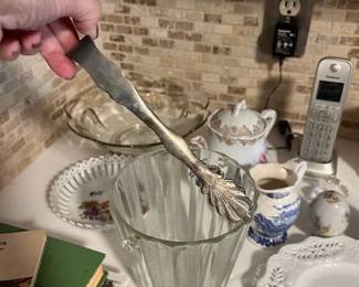 Ice Bucket w/ Tongs - $30