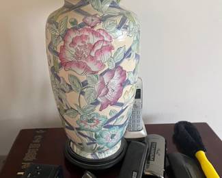 Floral Porcelain Table Lamp - $75