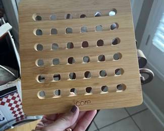 Bamboo Trivet - $5