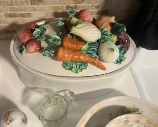 Glazed Ceramic Covered Dish - $40