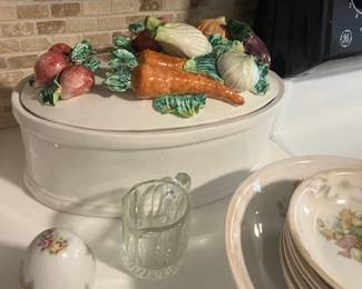 Glazed Ceramic Covered Dish - $40