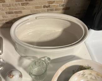 Glazed Ceramic Covered Dish - $40