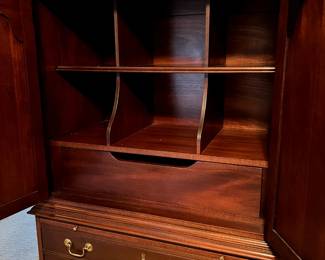 Hickory Chair Armoire interior 