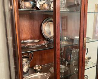 Silver plated serving pieces