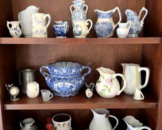 Blue & white, pitchers 