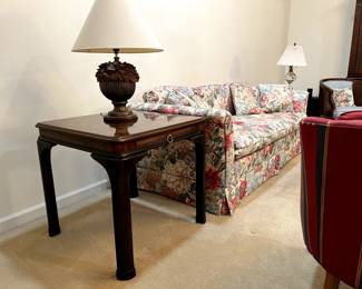 Drexel Side Table, designer lamp