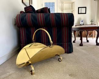 Brass log holder 