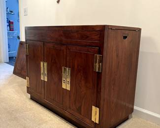 Henredon Fold Out Bar Cabinet 