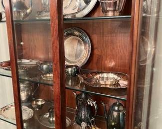 Silver plated serving pieces