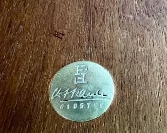 Peter Hvidt Solid Teak Coffee Table for France & Sons Maker's Mark
