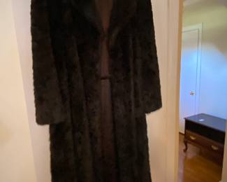Mink coat.