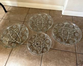 Vintage 1960's Anchor Hocking Star of David Serving Tray