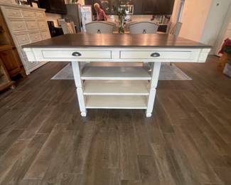 Tall dining table or craft table with 4 chairs