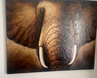 Large size art throughout home