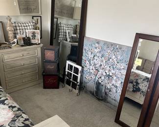 Wall hanging jewelry cabinets with mirrors