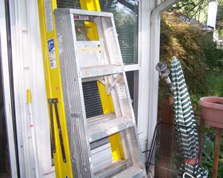 MORE LADDERS & PATIO UMBRELLA